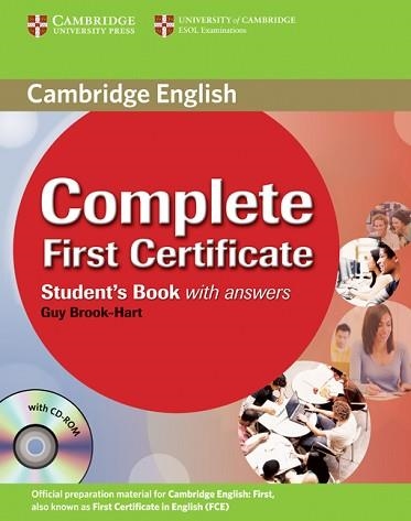 COMPLETE FIRST CERTIFICATE STUDENT'S BOOK WITH ANSWERS | 9780521698269 | BROOK-HART, GUY | Llibreria Aqualata | Comprar llibres en català i castellà online | Comprar llibres Igualada