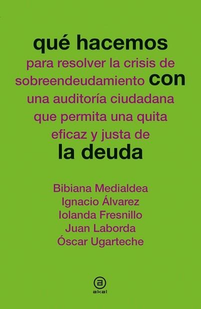 QUÉ HACEMOS CON LA DEUDA | 9788446038979 | VARIOS AUTORES | Llibreria Aqualata | Comprar llibres en català i castellà online | Comprar llibres Igualada