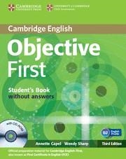 OBJECTIVE FIRST 3RD STUDENT'S BOOK WITHOUT ANSWERS | 9780521178785 | CAPEL, ANNETTE/SHARP, WENDY | Llibreria Aqualata | Comprar llibres en català i castellà online | Comprar llibres Igualada