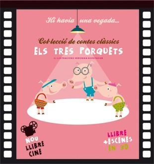 TRES PORQUETS, ELS. LLIBRE-CINE | 9788424644727 | Llibreria Aqualata | Comprar libros en catalán y castellano online | Comprar libros Igualada