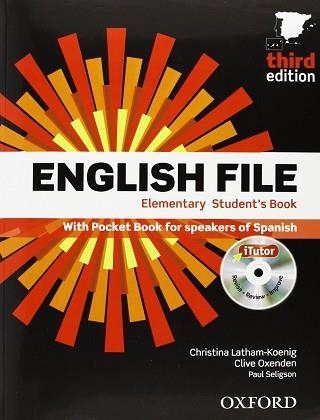 ENGLISH FILE ELEMENTARY  STUDENT'S BOOK (+TUTOR+PB PACK) 3ED | 9788467376777 | VARIOS AUTORES | Llibreria Aqualata | Comprar llibres en català i castellà online | Comprar llibres Igualada