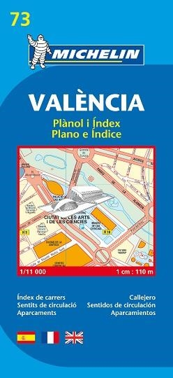 MAPA VALENCIA (PLANO INDICE 73) | 9782067127852 | Llibreria Aqualata | Comprar llibres en català i castellà online | Comprar llibres Igualada