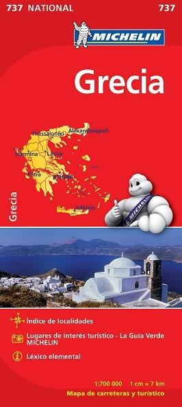 MAPA GRECIA (NACIONAL 737) | 9782067172043 | Llibreria Aqualata | Comprar llibres en català i castellà online | Comprar llibres Igualada