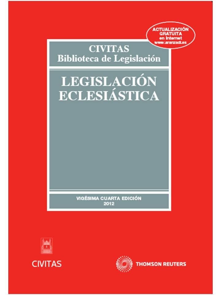 LEGISLACIÓN ECLESIÁSTICA | 9788447040209 | CIVITAS, DEPARTAMENTO DE REDACCIÓN | Llibreria Aqualata | Comprar llibres en català i castellà online | Comprar llibres Igualada