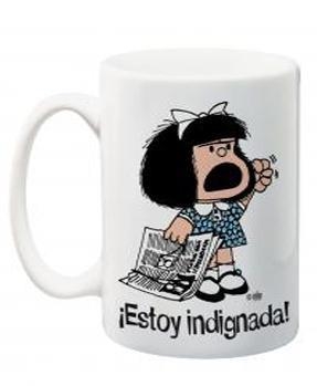 TASSA MAFALDA ESTOY INDIGNADA | 9788862129145 | QUINO | Llibreria Aqualata | Comprar llibres en català i castellà online | Comprar llibres Igualada