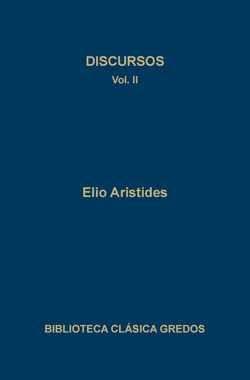 DISCURSOS II | 9788424918477 | ARISTIDES, ELIO | Llibreria Aqualata | Comprar llibres en català i castellà online | Comprar llibres Igualada