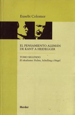 PENSAMIENTO ALEMAN DE KANT A HEIDEGGER, EL | 9788425419027 | COLOMER, EUSEBI | Llibreria Aqualata | Comprar llibres en català i castellà online | Comprar llibres Igualada