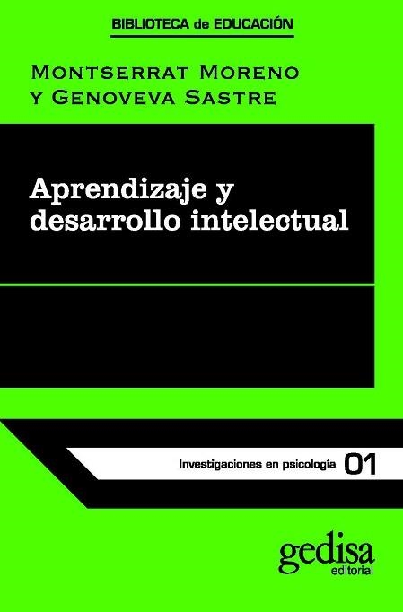 APRENDIZAJE Y DESARROLLO INTELECTUAL | 9788474320923 | MORENO, M. | Llibreria Aqualata | Comprar llibres en català i castellà online | Comprar llibres Igualada