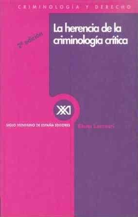 HERENCIA DE LA CRIMINOLOGIA CRITICA | 9788432307294 | Llibreria Aqualata | Comprar llibres en català i castellà online | Comprar llibres Igualada