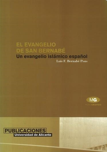 EVANGELIO DE SAN BERNABE, EL | 9788479082239 | BERNABE PONS, LUIS F. | Llibreria Aqualata | Comprar llibres en català i castellà online | Comprar llibres Igualada