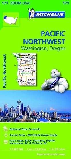 MAPA USA PACIFIC NORTHWEST WASHINGTON, OREGON ZOOM 171 | 9782067190764 | VARIOS AUTORES | Llibreria Aqualata | Comprar llibres en català i castellà online | Comprar llibres Igualada