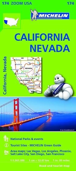 MAPA USA CALIFORNIA, NEVADA ZOOM 174 | 9782067190511 | VARIOS AUTORES | Llibreria Aqualata | Comprar llibres en català i castellà online | Comprar llibres Igualada