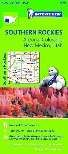 MAPA USA SOUTHERN ROCKIES ARIZONA, COLORADO, NEW MEXICO, UTAH ZOOM 175 | 9782067190887 | VARIOS AUTORES | Llibreria Aqualata | Comprar llibres en català i castellà online | Comprar llibres Igualada