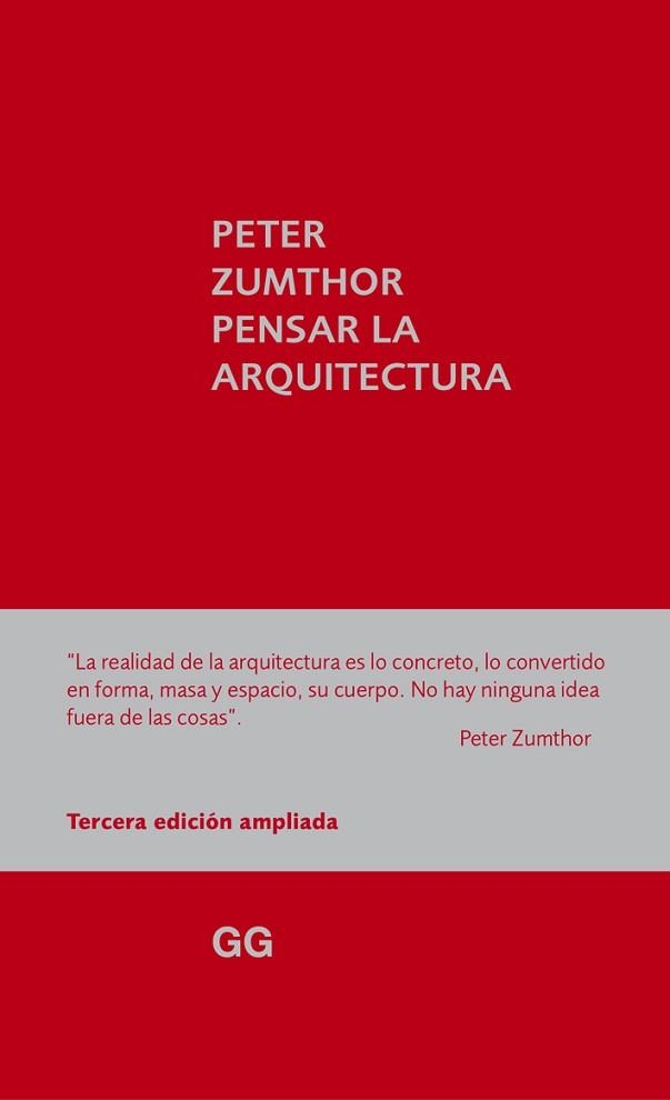 PENSAR LA ARQUITECTURA | 9788425227301 | ZUMTHOR, PETER | Llibreria Aqualata | Comprar llibres en català i castellà online | Comprar llibres Igualada