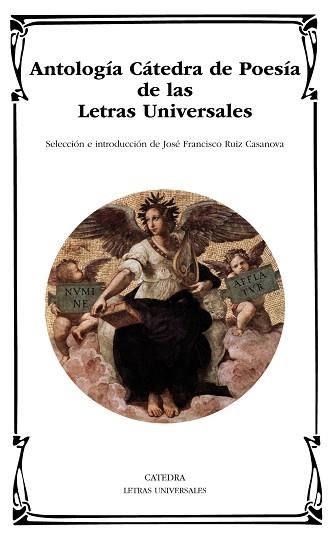 ANTOLOGÍA CÁTEDRA DE POESÍA DE LAS LETRAS UNIVERSALES | 9788437632964 | VARIOS AUTORES | Llibreria Aqualata | Comprar llibres en català i castellà online | Comprar llibres Igualada