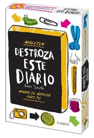 DESTROZA ESTE DIARIO (MALETÍN) | 9788449330209 | SMITH, KERI | Llibreria Aqualata | Comprar libros en catalán y castellano online | Comprar libros Igualada