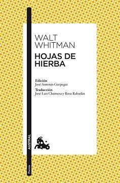 HOJAS DE HIERBA | 9788467037678 | WHITMAN, WALT | Llibreria Aqualata | Comprar libros en catalán y castellano online | Comprar libros Igualada