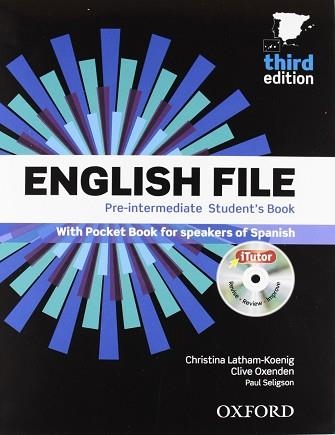 ENGLISH FILE PRE-INTERMEDIATE STUDENT'S + WORKBOOK  WITHOUT ANSWERS | 9780194598927 | CLIVE OXENDEN/CRISTINA LATHAM KOENIG/PAUL SELIGSON | Llibreria Aqualata | Comprar llibres en català i castellà online | Comprar llibres Igualada