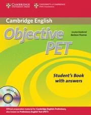 OBJECTIVE PET STUDENT'S BOOK WITH ANSWERS WITH CD-ROM 2ND EDITION | 9780521732666 | HASHEMI, LOUISE/THOMAS, BARBARA | Llibreria Aqualata | Comprar llibres en català i castellà online | Comprar llibres Igualada