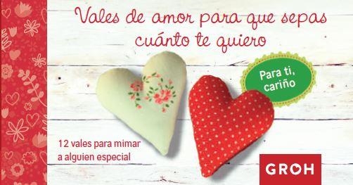 VALES DE AMOR PARA QUE SEPAS CUÁNTO TE QUIERO | 9788490680322 | GROH | Llibreria Aqualata | Comprar llibres en català i castellà online | Comprar llibres Igualada