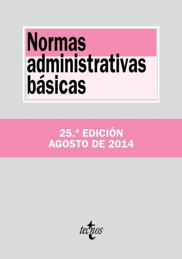 NORMAS ADMINISTRATIVAS BÁSICAS (AGOSTO 2014) | 9788430964536 | Llibreria Aqualata | Comprar llibres en català i castellà online | Comprar llibres Igualada