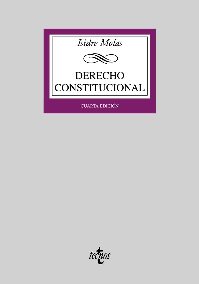 DERECHO CONSTITUCIONAL | 9788430947324 | MOLAS, ISIDRE | Llibreria Aqualata | Comprar llibres en català i castellà online | Comprar llibres Igualada