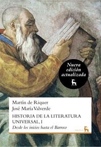 HISTORIA DE LA LITERATURA UNIVERSAL 1 N.ED. | 9788424936242 | DE RIQUER MORERA, MARTI / VALVERDE PACHECO, JOSE MARIA | Llibreria Aqualata | Comprar llibres en català i castellà online | Comprar llibres Igualada