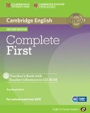 COMPLETE FIRST (FCE) (2ND ED.) TEACHER´S BOOK WITH TEACHER´S RESOURCES CD-ROM | 9788483238257 | Llibreria Aqualata | Comprar llibres en català i castellà online | Comprar llibres Igualada