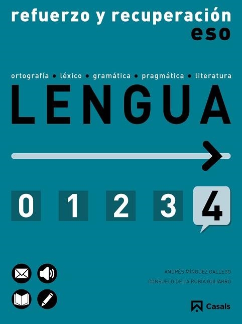 REFUERZO Y RECUPERACIÓN DE LENGUA 4 ESO (2015) | 9788421857533 | MINGUEZ GALLEGO, ANDRES/DE LA RUBIA GUIJARRO, CONSUELO | Llibreria Aqualata | Comprar llibres en català i castellà online | Comprar llibres Igualada