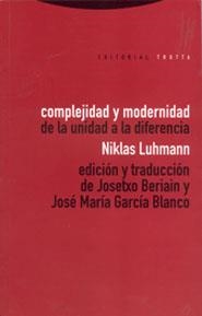 COMPLEJIDAD Y MODERNIDAD | 9788481642186 | LUHMANN, NIKLAS | Llibreria Aqualata | Comprar libros en catalán y castellano online | Comprar libros Igualada