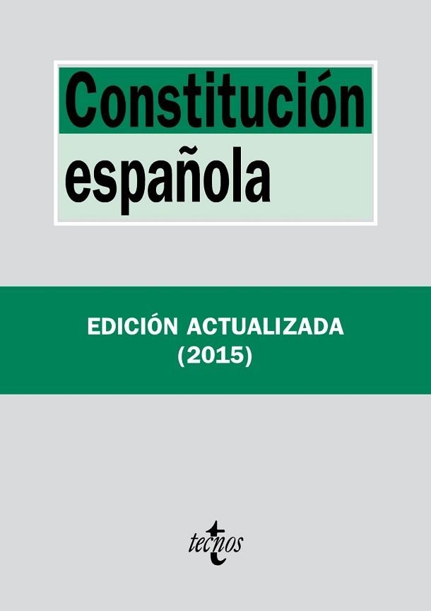 CONSTITUCIÓN ESPAÑOLA. EDICIÓN 2015 | 9788430966189 | Llibreria Aqualata | Comprar llibres en català i castellà online | Comprar llibres Igualada