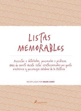 LISTAS MEMORABLES | 9788498387179 | USHER, SHAUN | Llibreria Aqualata | Comprar llibres en català i castellà online | Comprar llibres Igualada