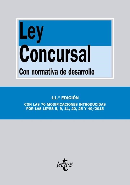 LEY CONCURSAL CON NORMATIVA DE DESARROLLO (ED NOV. 2015) | 9788430966813 | Llibreria Aqualata | Comprar llibres en català i castellà online | Comprar llibres Igualada