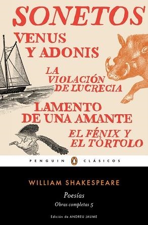 POESÍAS (OBRA COMPLETA SHAKESPEARE 5) | 9788491051381 | SHAKESPEARE,WILLIAM | Llibreria Aqualata | Comprar llibres en català i castellà online | Comprar llibres Igualada