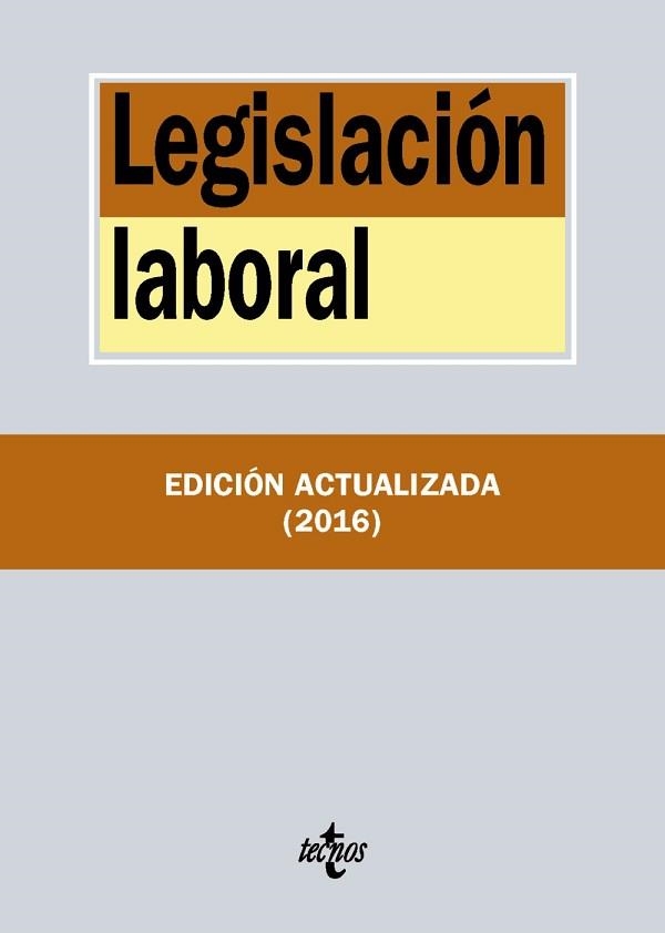 LEGISLACIÓN LABORAL ( EDIC. SEPTIEMBRE 2016) | 9788430969449 | EDITORIAL TECNOS | Llibreria Aqualata | Comprar llibres en català i castellà online | Comprar llibres Igualada