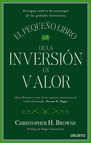 PEQUEÑO LIBRO DE LA INVERSIÓN EN VALOR, EL | 9788423425693 | BROWNE, CHRISTOPHER H.  | Llibreria Aqualata | Comprar llibres en català i castellà online | Comprar llibres Igualada