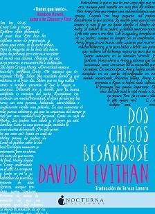 DOS CHICOS BESÁNDOSE | 9788494527753 | LEVITHAN, DAVID | Llibreria Aqualata | Comprar llibres en català i castellà online | Comprar llibres Igualada