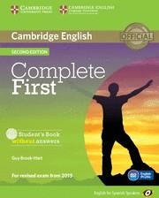 COMPLETE FIRST FOR SPANISH SPEAKERS STUDENT'S BOOK WITHOUT ANSWERS WITH CD-ROM 2 | 9788483238127 | BROOK-HART, GUY | Llibreria Aqualata | Comprar llibres en català i castellà online | Comprar llibres Igualada