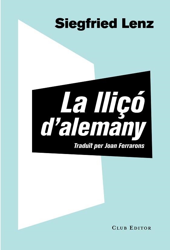 LLIÇÓ D'ALEMANY | 9788473292061 | LENZ, SIEGFRIED | Llibreria Aqualata | Comprar llibres en català i castellà online | Comprar llibres Igualada