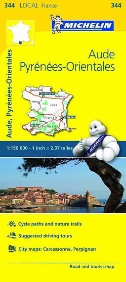 MAPA FRANÇA AUDE, PYRENEES ORIENTALES (LOCAL 344) | 9782067210783 | Llibreria Aqualata | Comprar llibres en català i castellà online | Comprar llibres Igualada