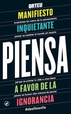 PIENSA | 9788416673353 | ORTEU, FRANCESC | Llibreria Aqualata | Comprar llibres en català i castellà online | Comprar llibres Igualada