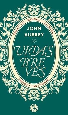 VIDAS BREVES | 9788495291479 | AUBREY, JOHN | Llibreria Aqualata | Comprar llibres en català i castellà online | Comprar llibres Igualada