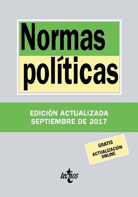 NORMAS POLÍTICAS | 9788430971794 | EDITORIAL TECNOS | Llibreria Aqualata | Comprar llibres en català i castellà online | Comprar llibres Igualada