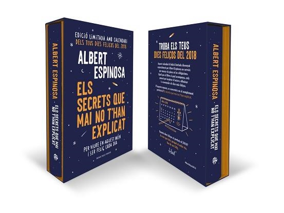 EDICIÓ ESPECIAL AMB CALENDARI 2018, ELS SECRETS QUE MAI NO T'HAN EXPLICAT | 9788416930197 | ESPINOSA, ALBERT | Llibreria Aqualata | Comprar llibres en català i castellà online | Comprar llibres Igualada