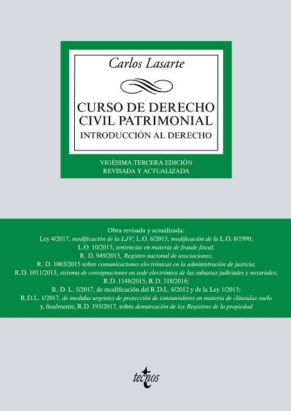 CURSO DE DERECHO CIVIL PATRIMONIAL | 9788430972012 | LASARTE, CARLOS | Llibreria Aqualata | Comprar llibres en català i castellà online | Comprar llibres Igualada