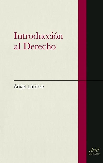 INTRODUCCIÓN AL DERECHO | 9788434470637 | LATORRE, ÁNGEL | Llibreria Aqualata | Comprar llibres en català i castellà online | Comprar llibres Igualada