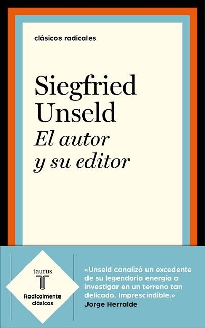 AUTOR Y SU EDITOR, EL | 9788430619719 | UNSELD, SIEGFRIED | Llibreria Aqualata | Comprar llibres en català i castellà online | Comprar llibres Igualada