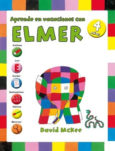 APRENDE EN VACACIONES CON ELMER. CUADERNOS DE VACACIONES 4 AÑOS | 9788401907302 | Llibreria Aqualata | Comprar llibres en català i castellà online | Comprar llibres Igualada