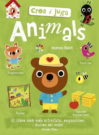 CREA I JUGA. ANIMALS | 9788491375296 | BILLET, MARION | Llibreria Aqualata | Comprar llibres en català i castellà online | Comprar llibres Igualada