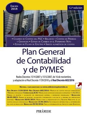 PLAN GENERAL DE CONTABILIDAD Y DE PYMES - EDICIÓN 2018 | 9788436839159 | EDICIONES PIRÁMIDE | Llibreria Aqualata | Comprar llibres en català i castellà online | Comprar llibres Igualada